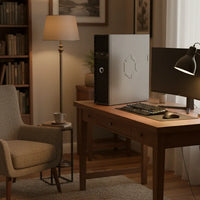 Avalon Q quiet home miner in a living room